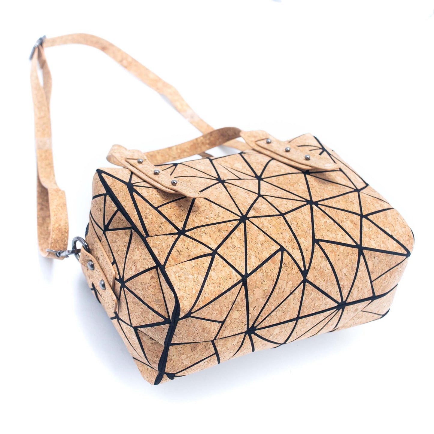 Geometric Cork Handbag for Women BAG-2062