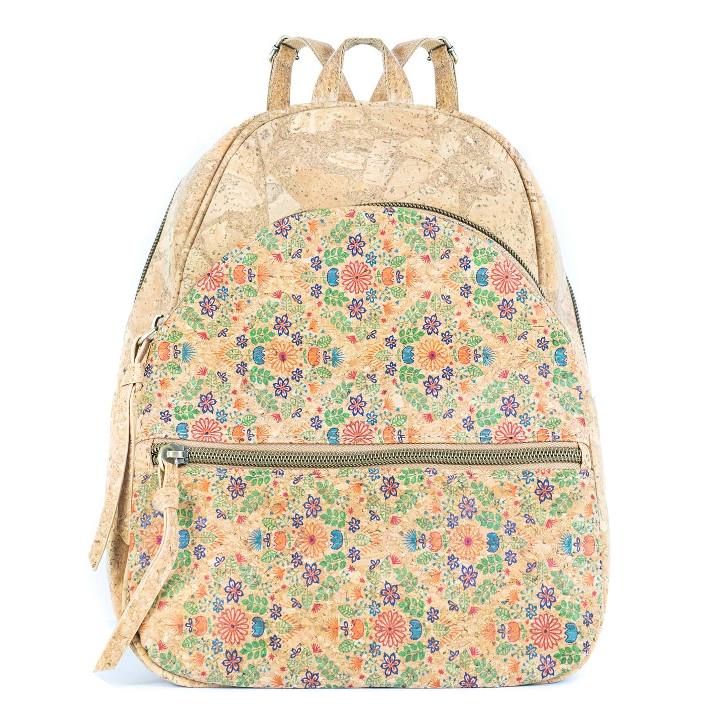 Cork Backpack – Flower and Tiles Pattern BAGD-610