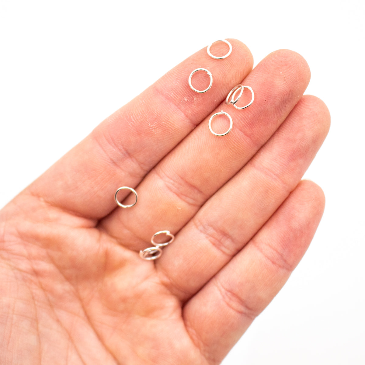 PROMOTIONAL white silver 500pcs hoop SJF-02