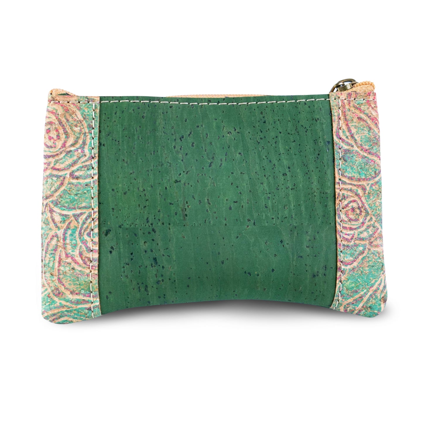 Eco-Friendly Cork Mini Wallet with Dual Zip - Vegan Leather Card Holder BAGP-343(5-Pack)