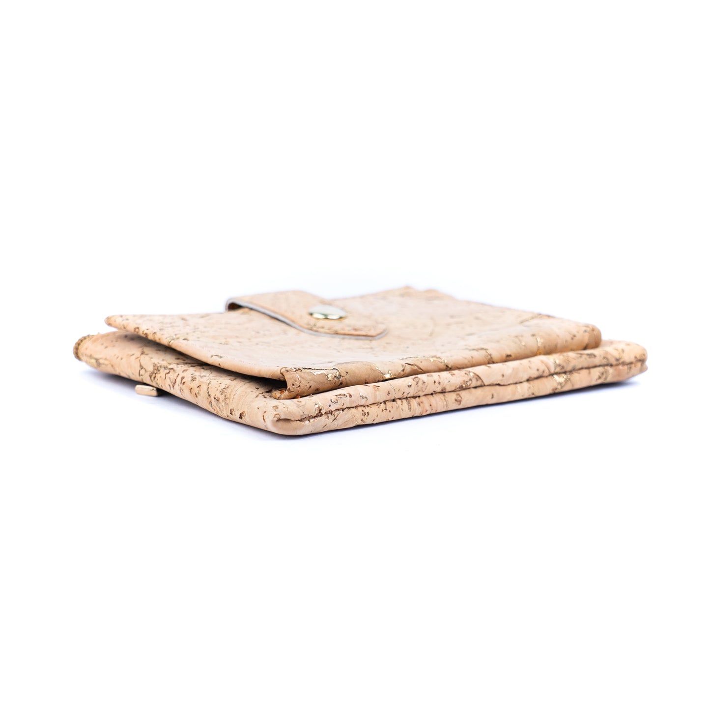 Natural Cork Small Wallet with Zipper Coin Pocket Bag-2233