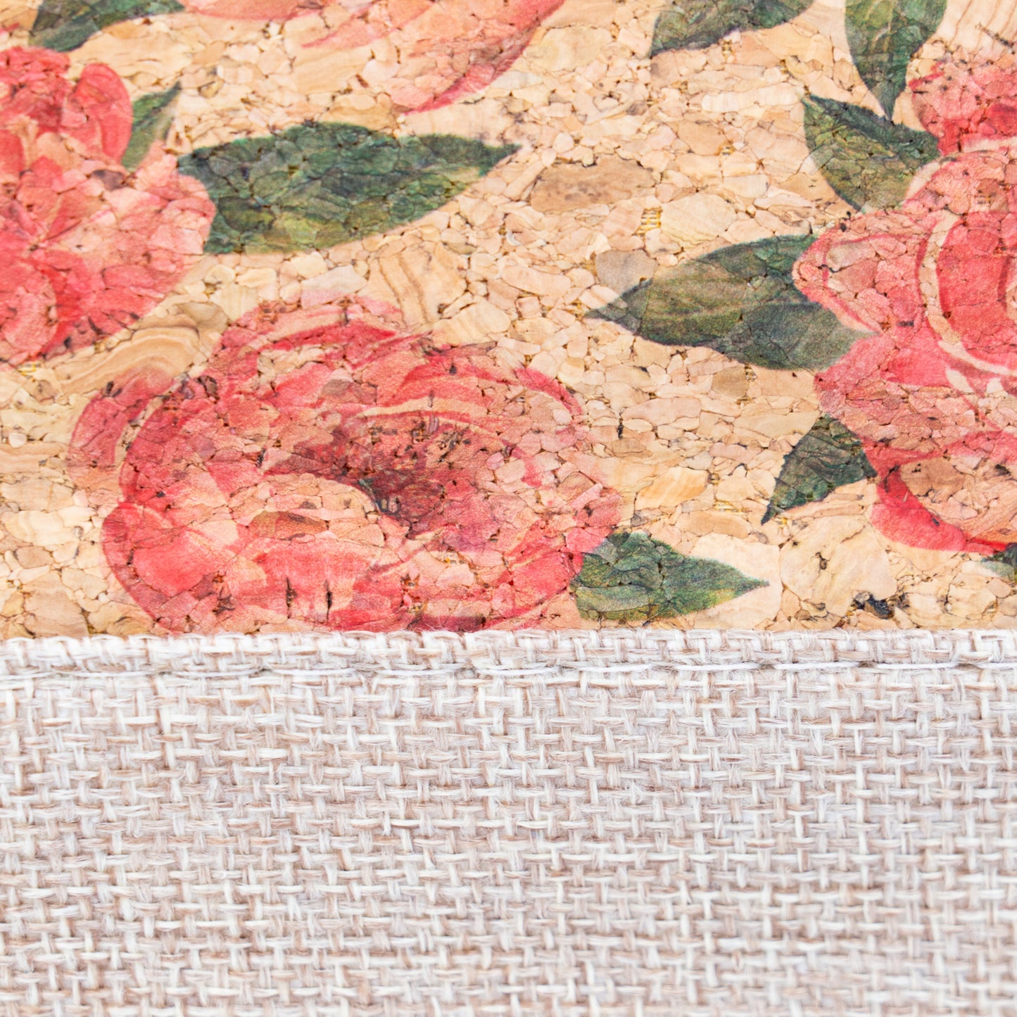 Small Cork Tote Handbag with Zipper BAG-2380