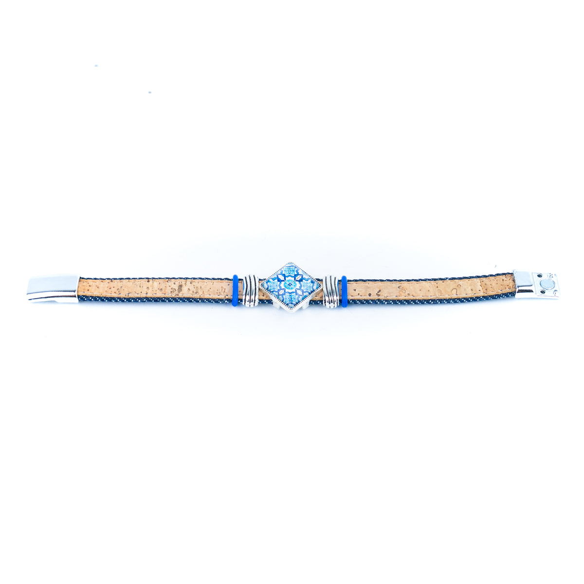Portuguese Tile Cork Bracelet – Unisex Magnetic Clasp DBR-064-MIX-5
