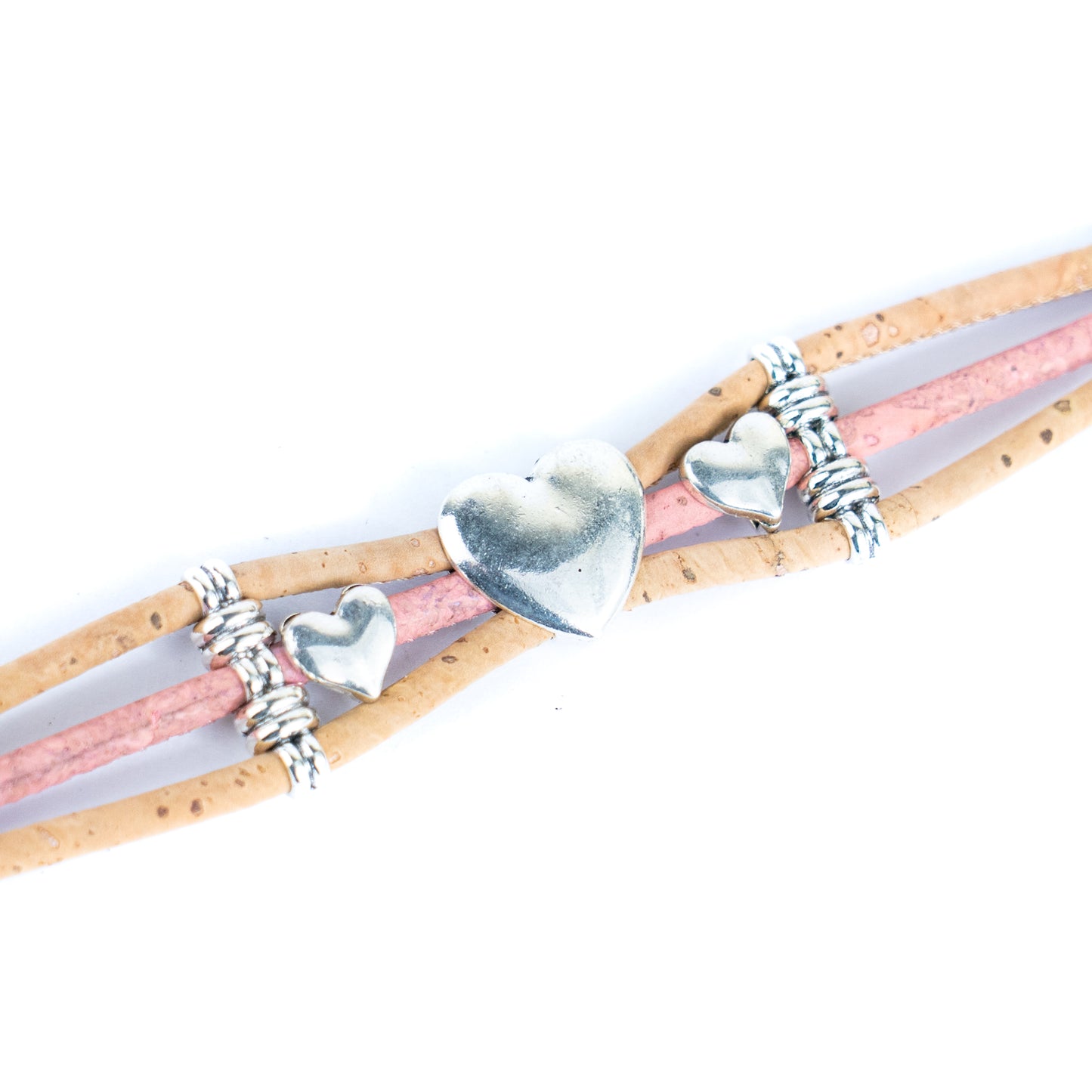 Hearty-Colorful cork bracelet BR-439-MIX-5