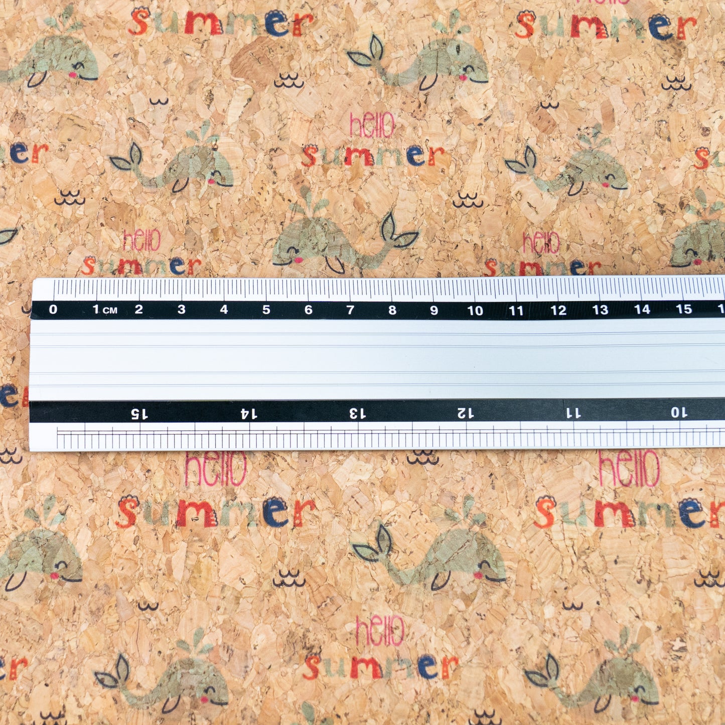 Summer Collection - Whale Summer Cork Fabric COF-25