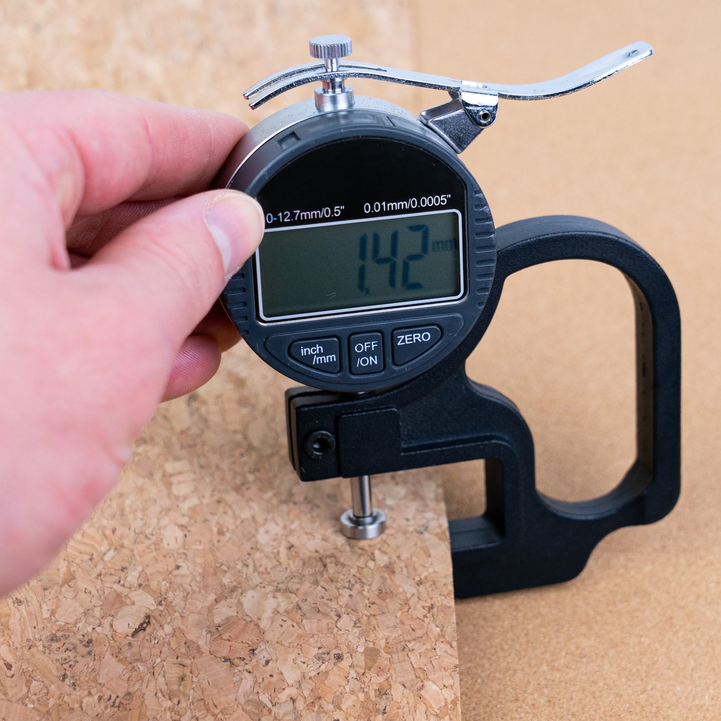 Double-Sided Natural Cork Fabric 1.4mm Thick for Bags, Placemats & DIY Projects 10 meters.COF-695