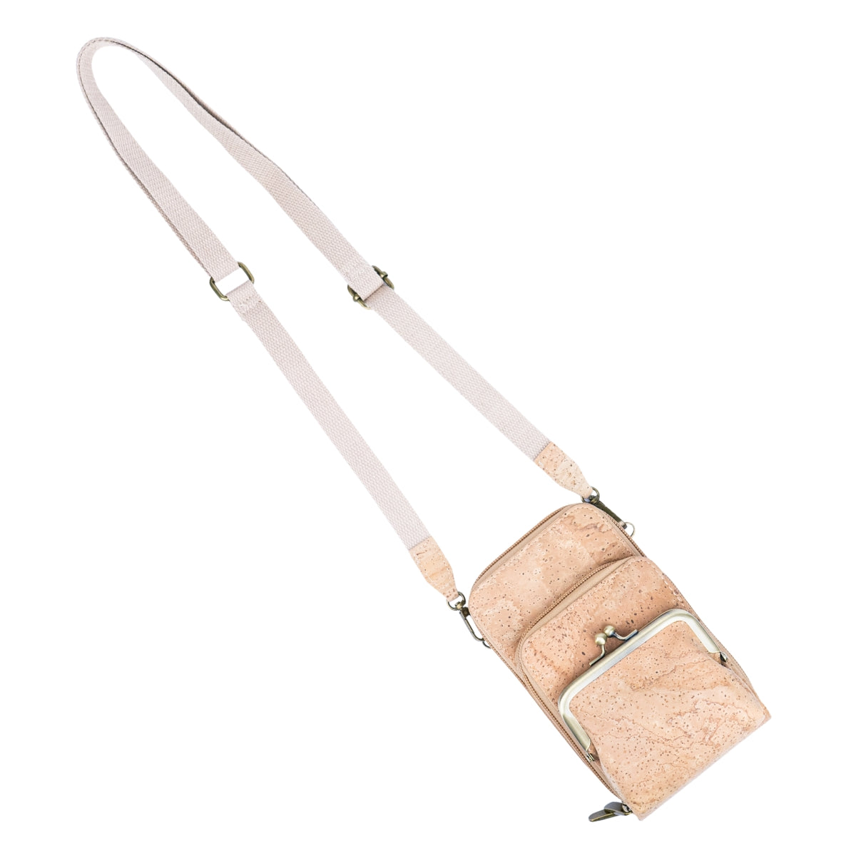 Eco-Friendly Cork Women's Phone Bag with Multi-Functional Pockets BAG-2299