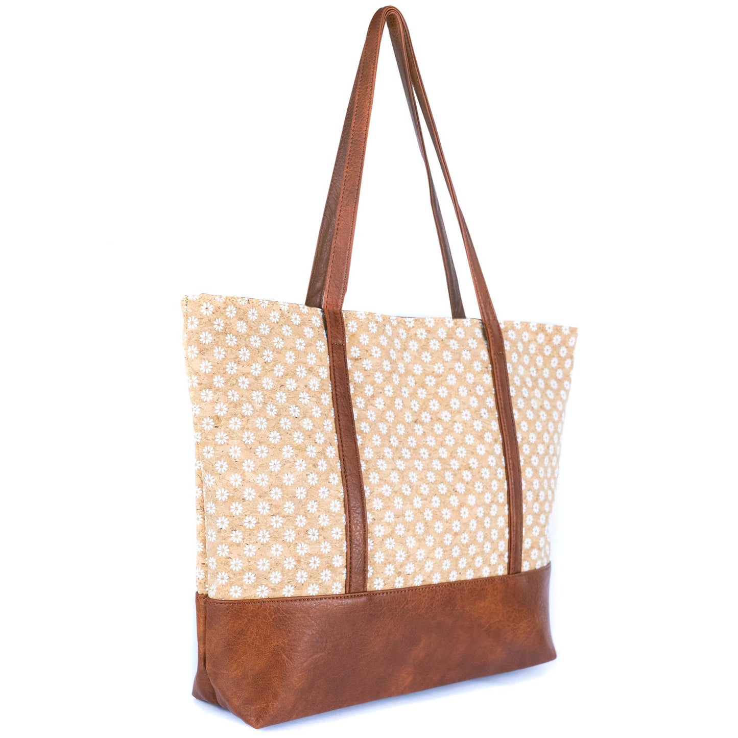 Cork Tote Bag with Vegan Leather Straps BAG-2371