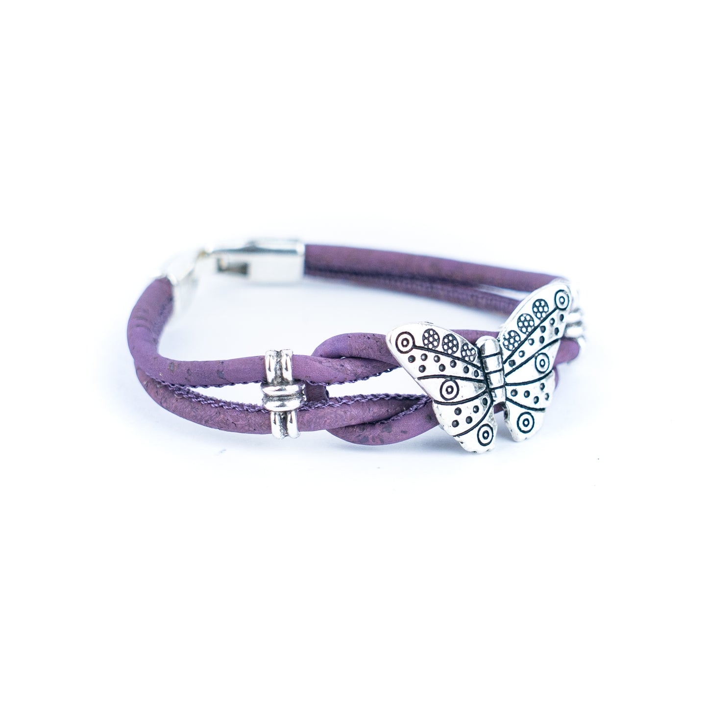 Butterfly Cork Bracelet – Handmade fashion ladies bracelet BR-496-MIX-5