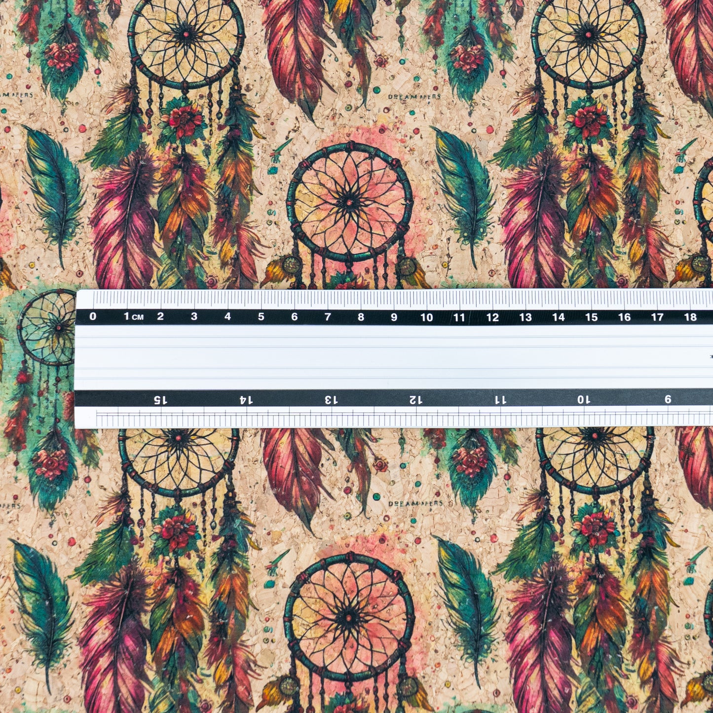 Spiritual Collection - Dreamcatcher Pattern Cork Fabric COF-741