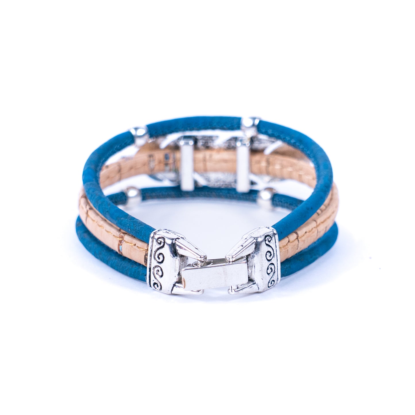 Cork jewelry cork Bracelet for women natural cork with featherhandmade bracelet BR-218-MIX-5