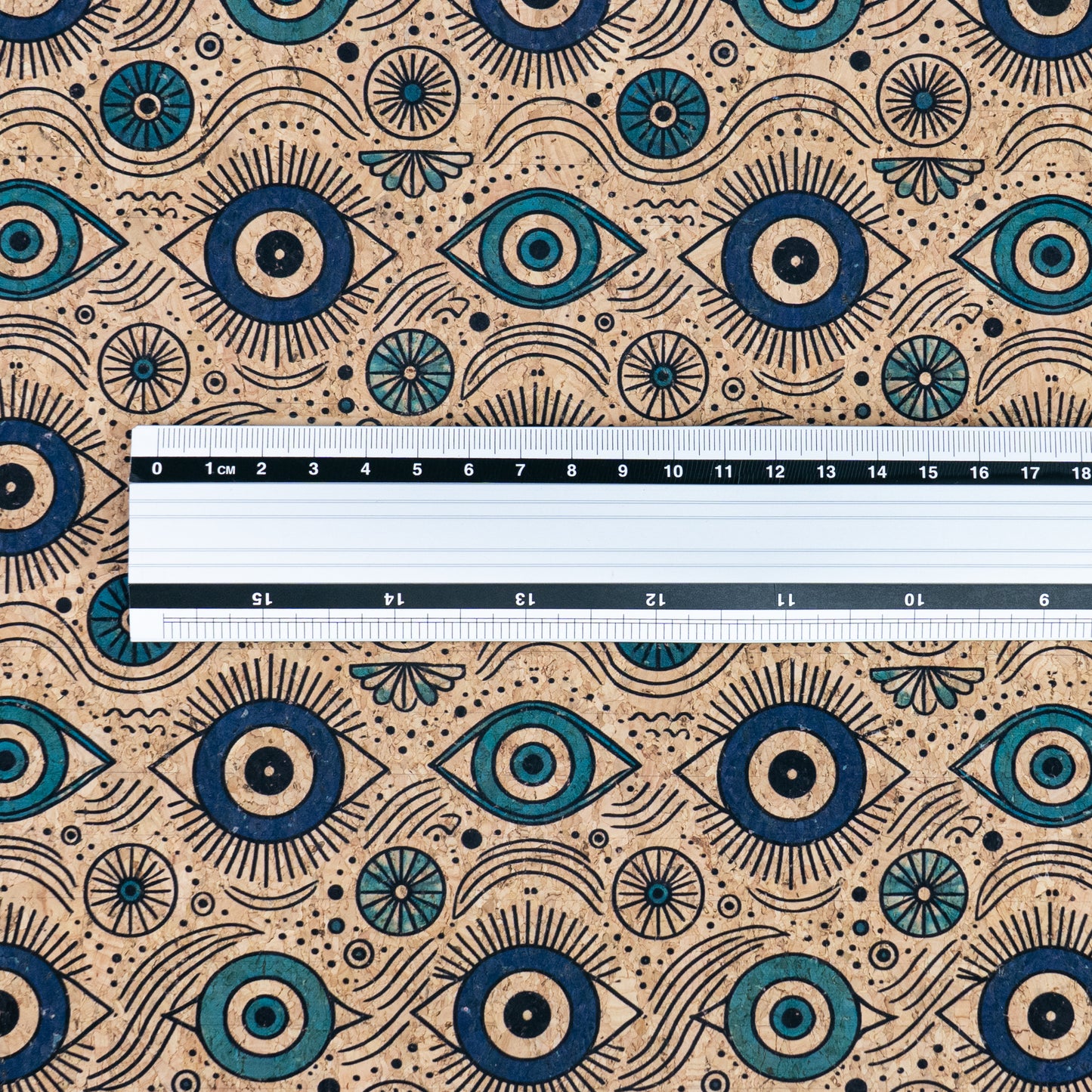 Evil Eye Pattern Cork fabric COF-720