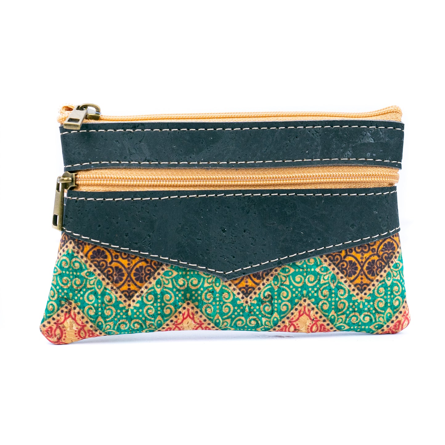 Cork Women's Coin Purse with Dual Zippers BAGP-177(5units)