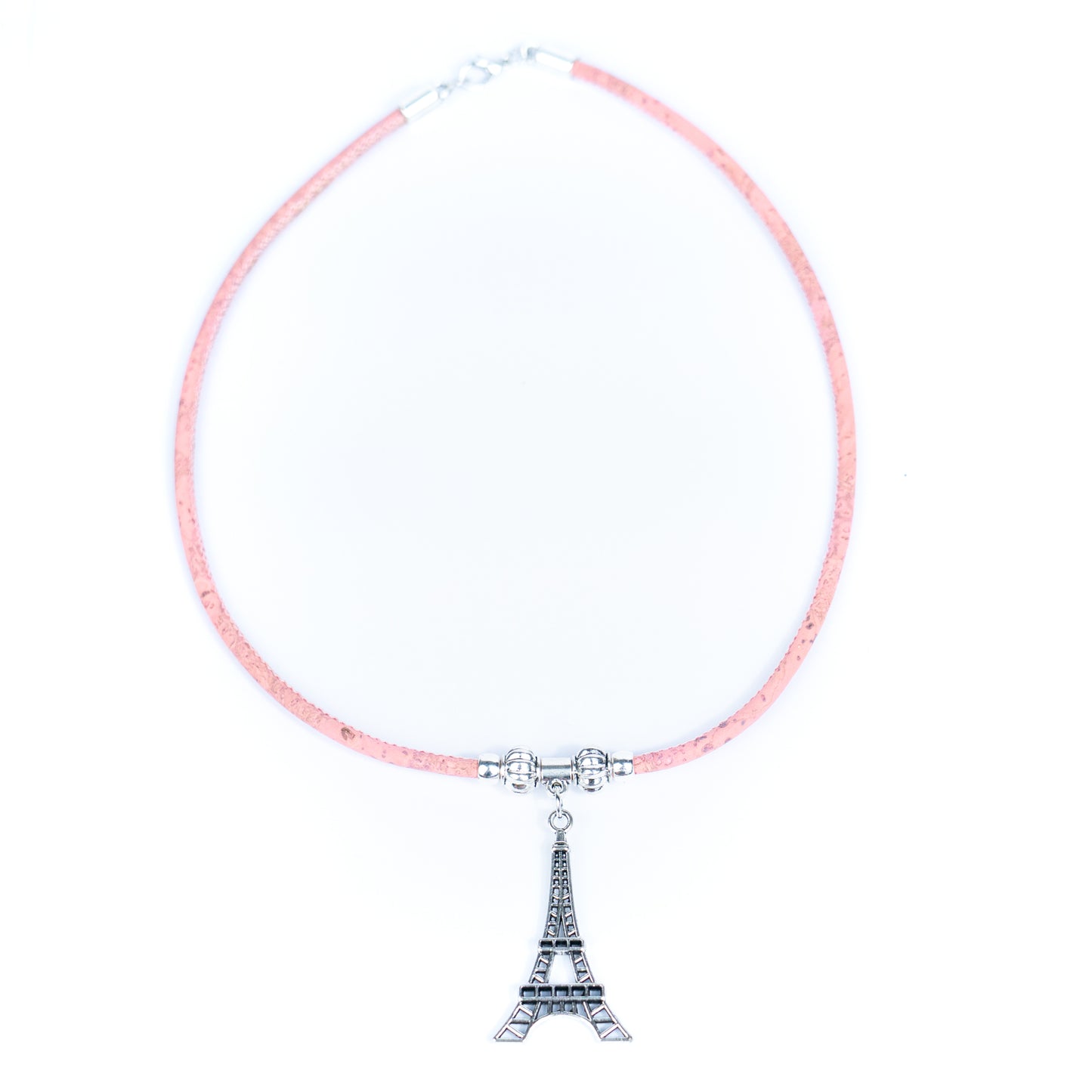 cork handmade women's Eiffel Tower Pendant Cork Necklace N-108-MIX-5