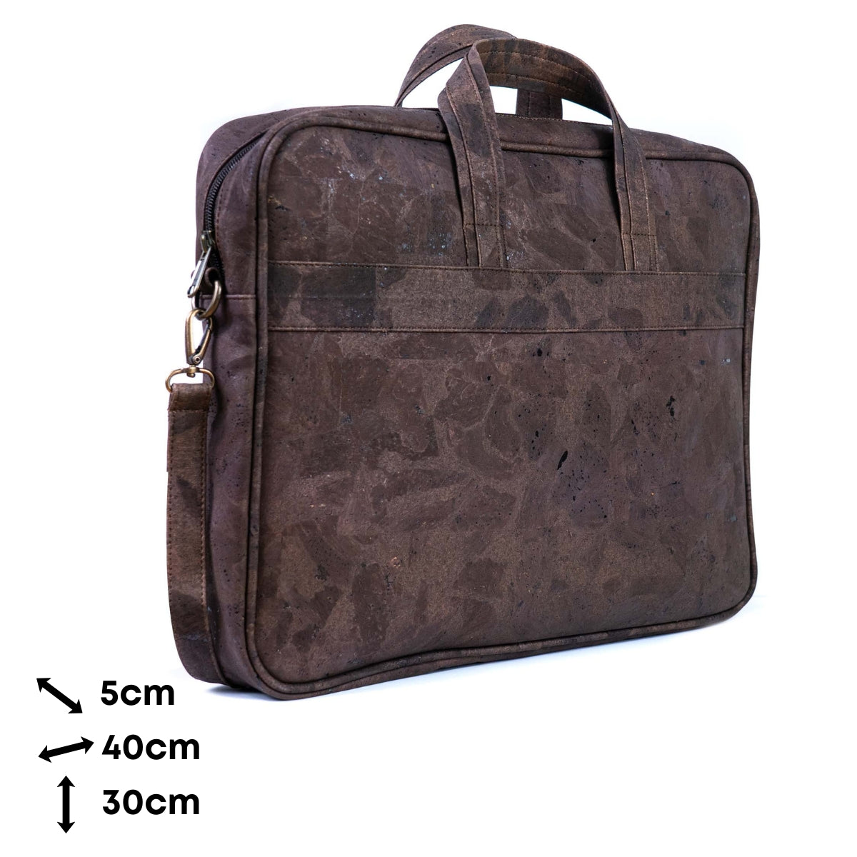 Professional Cork Laptop Bag - Vegan Briefcase with Shoulder Strap BAGP-034