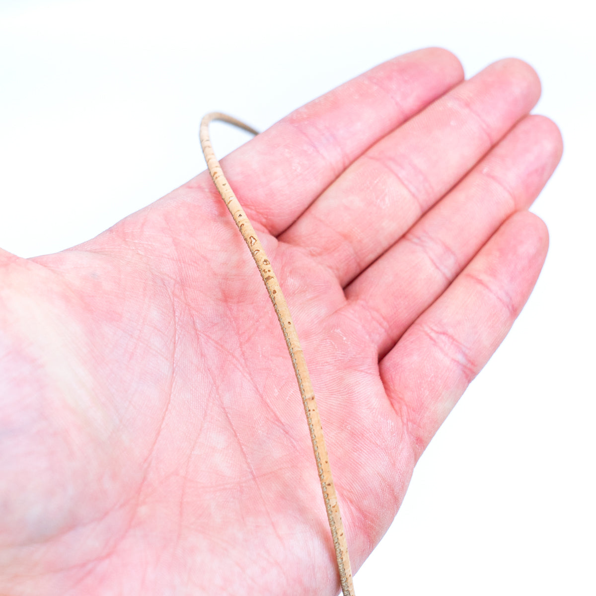 Natural about 2mm round cork cord COR-598(10 meters)