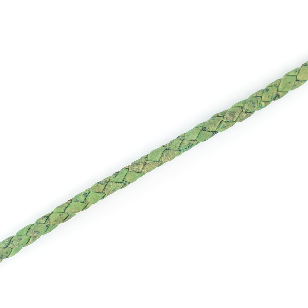 about 5mm Green Braided Cork Jewelry Crafting Cord COR-172 (10Meters)