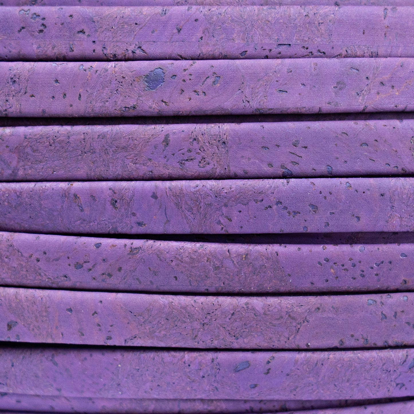 10mm falt purple cork cord COR-609B(10Meters)