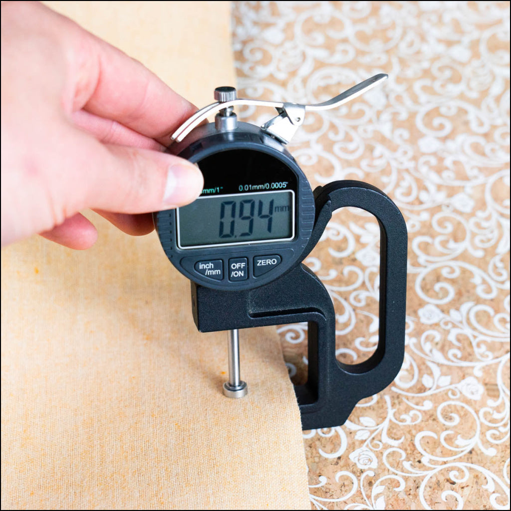 Baroque Elegance: White Scrollwork And Rose Pattern Cork Fabric Cof-508 Cork Fabric