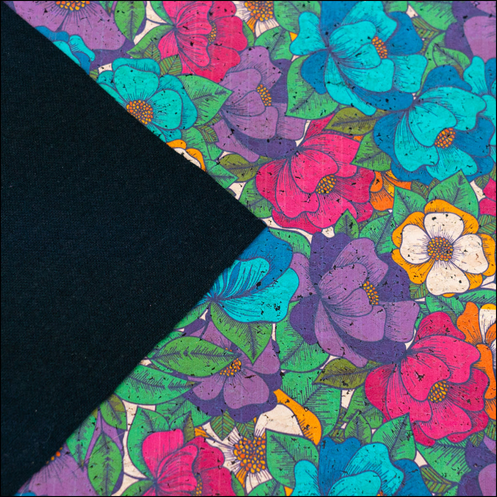 Bold Floral Cork Fabric Cof-552 Cork Fabric