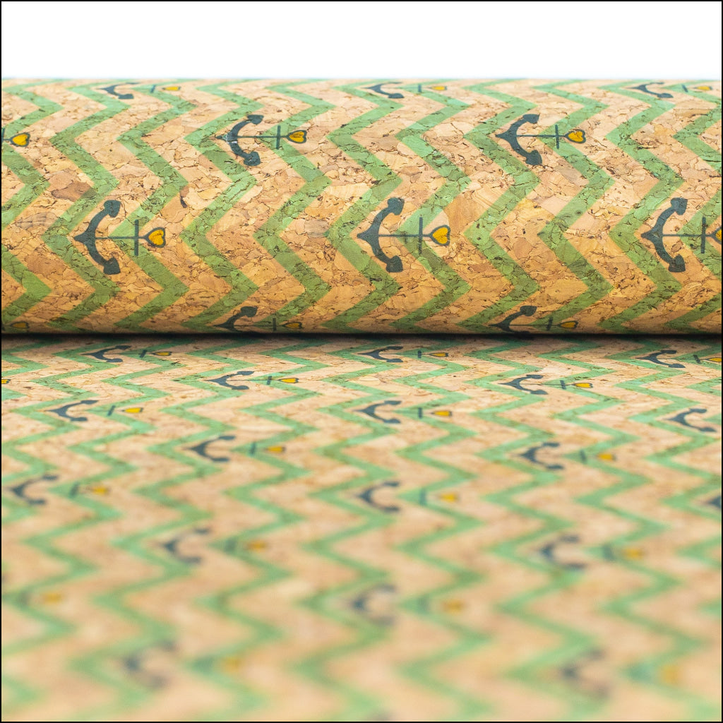 Sailor Waves Cork Fabric Cof-324-A Cork Fabric