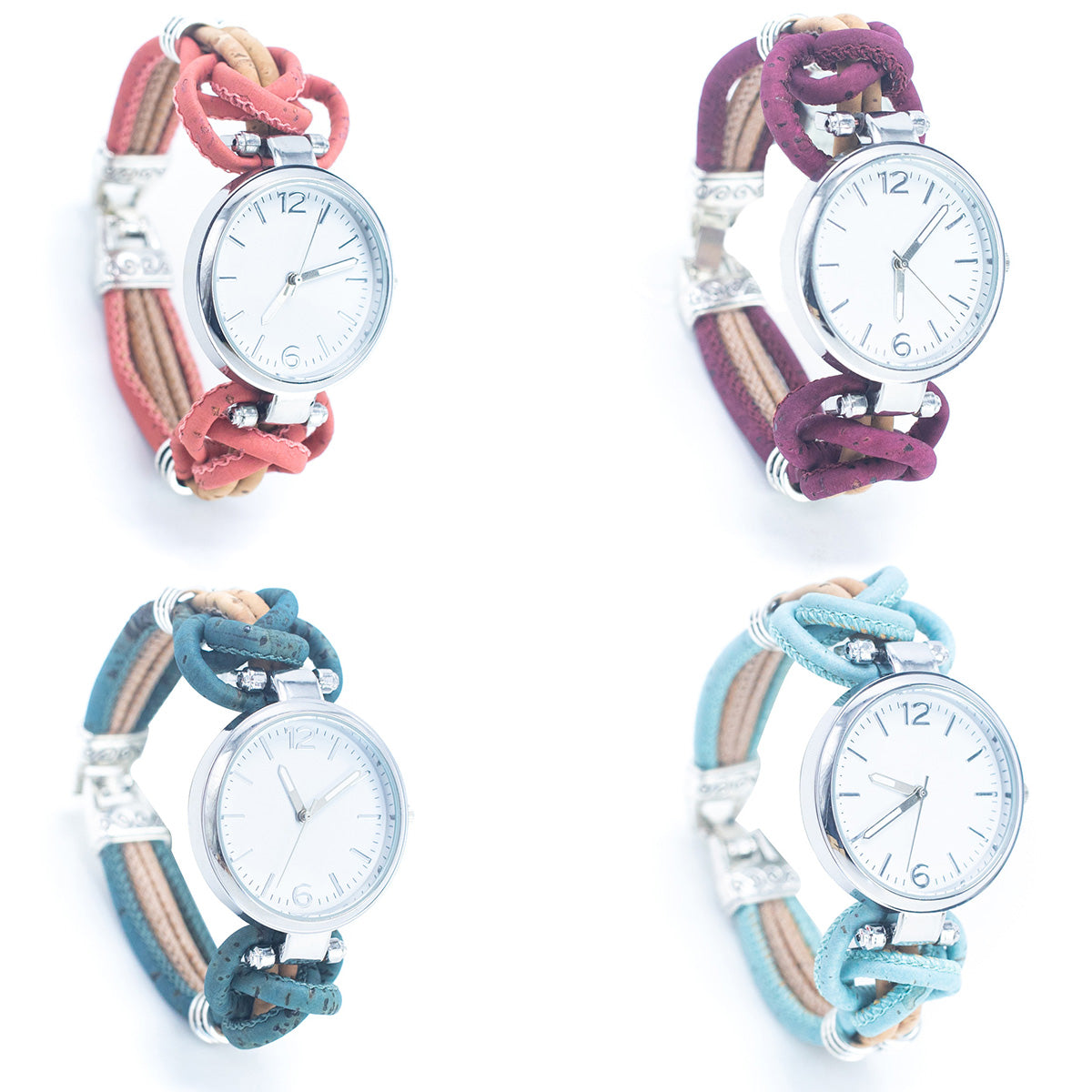 Cork face with Silver Watch head WA-002