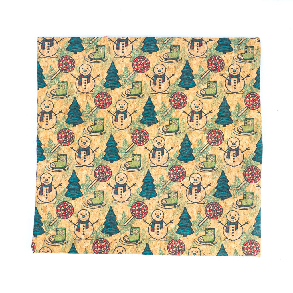 Natural Cork Merry Christmas Pillow Covers 37X38 Cm Holiday Cushion Covers(2Units)L-1084