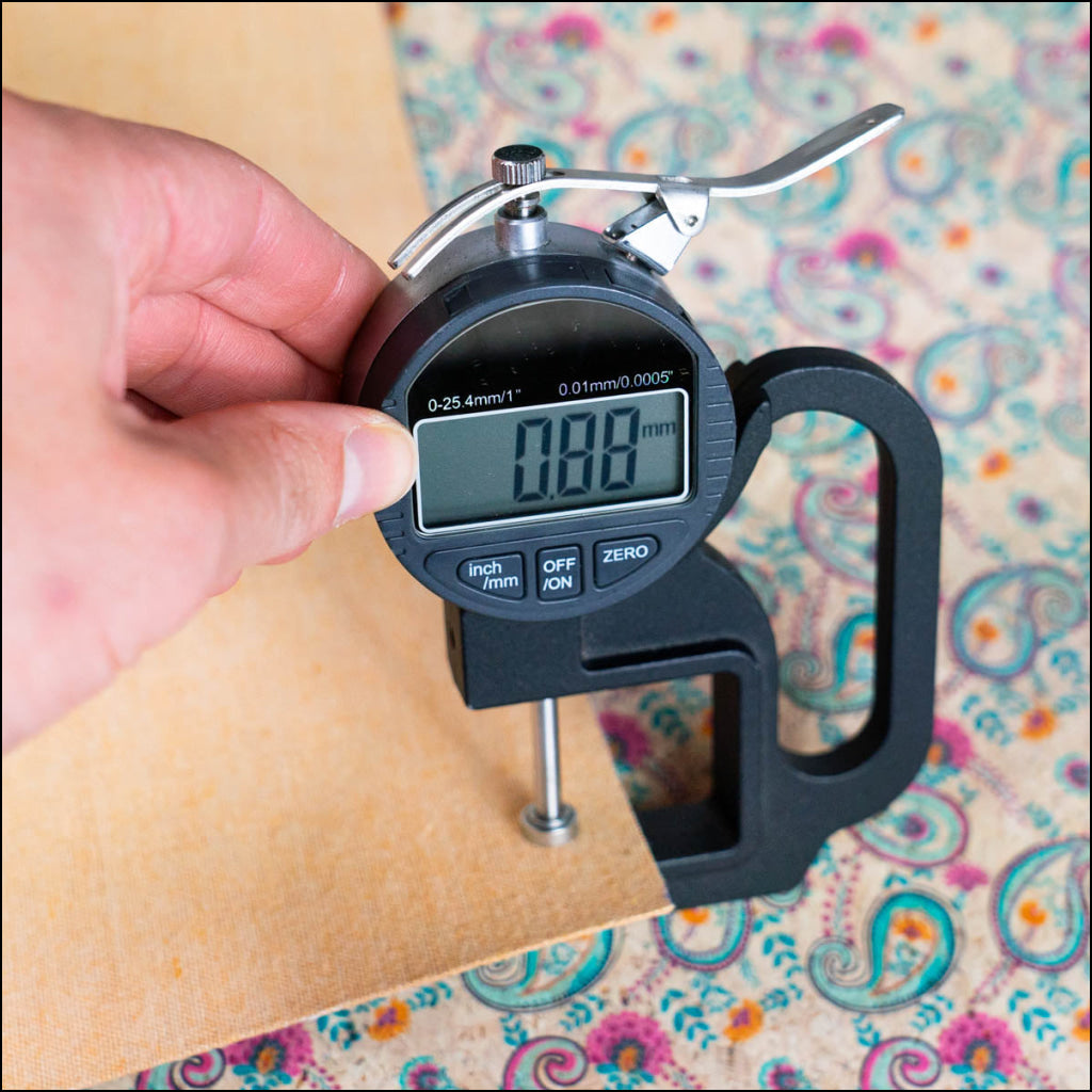 Ornate Paisley Pattern Cork Fabric Cof-501