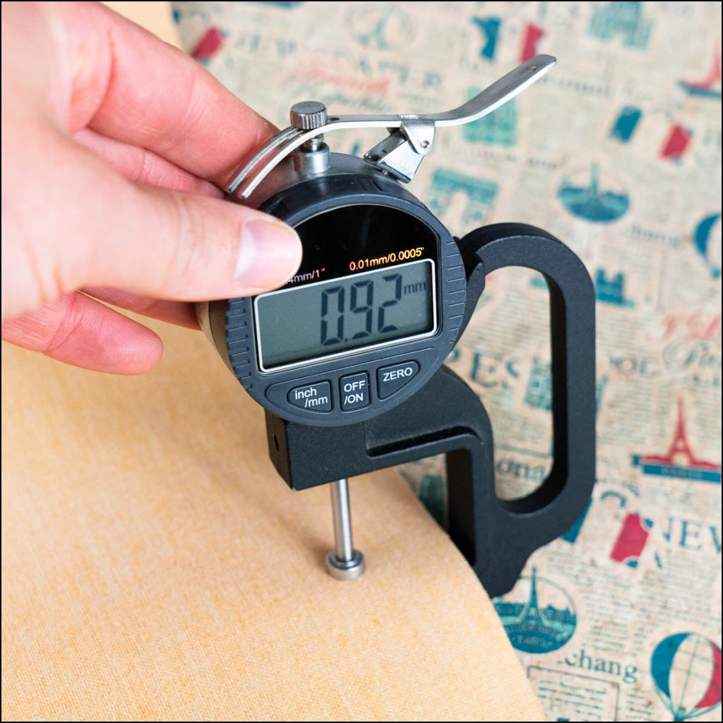 Vintage Newspaper French Landmarks Pattern On Cork Fabric Cof-504 Cork Fabric