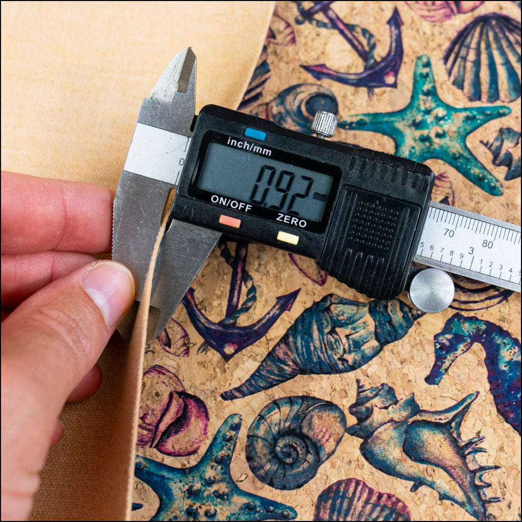 Vintage Seahorse & Shells Cork Fabric COF-637 cork fabric