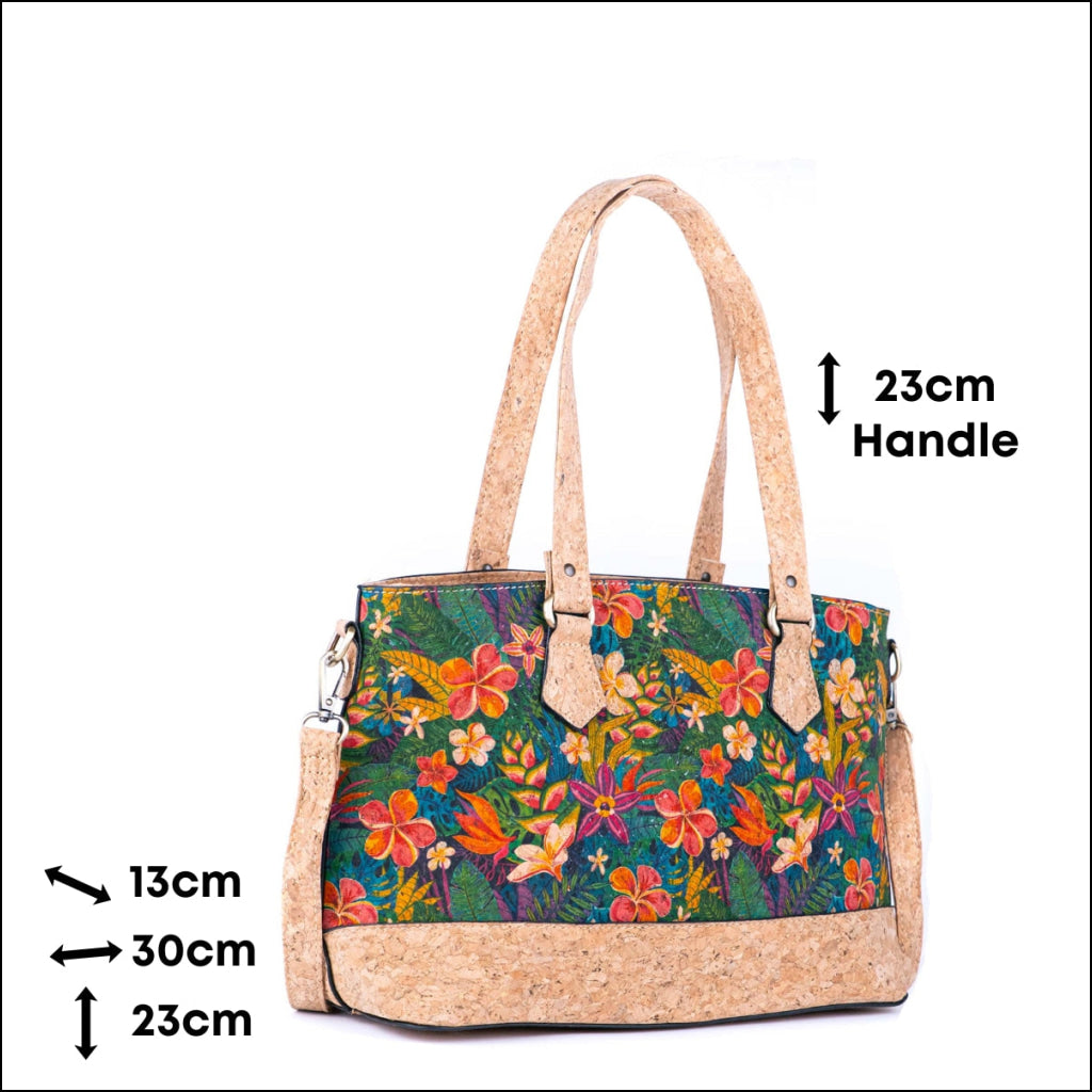 Vintage Style Printed Cork Handbag BAG-2226 (NEW) Flash Sales