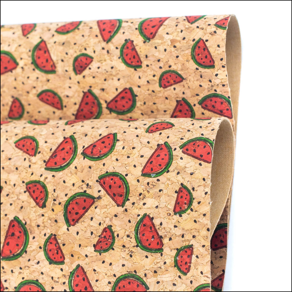 Watermelon Cork Fabric- Cof-405 Cork Fabric