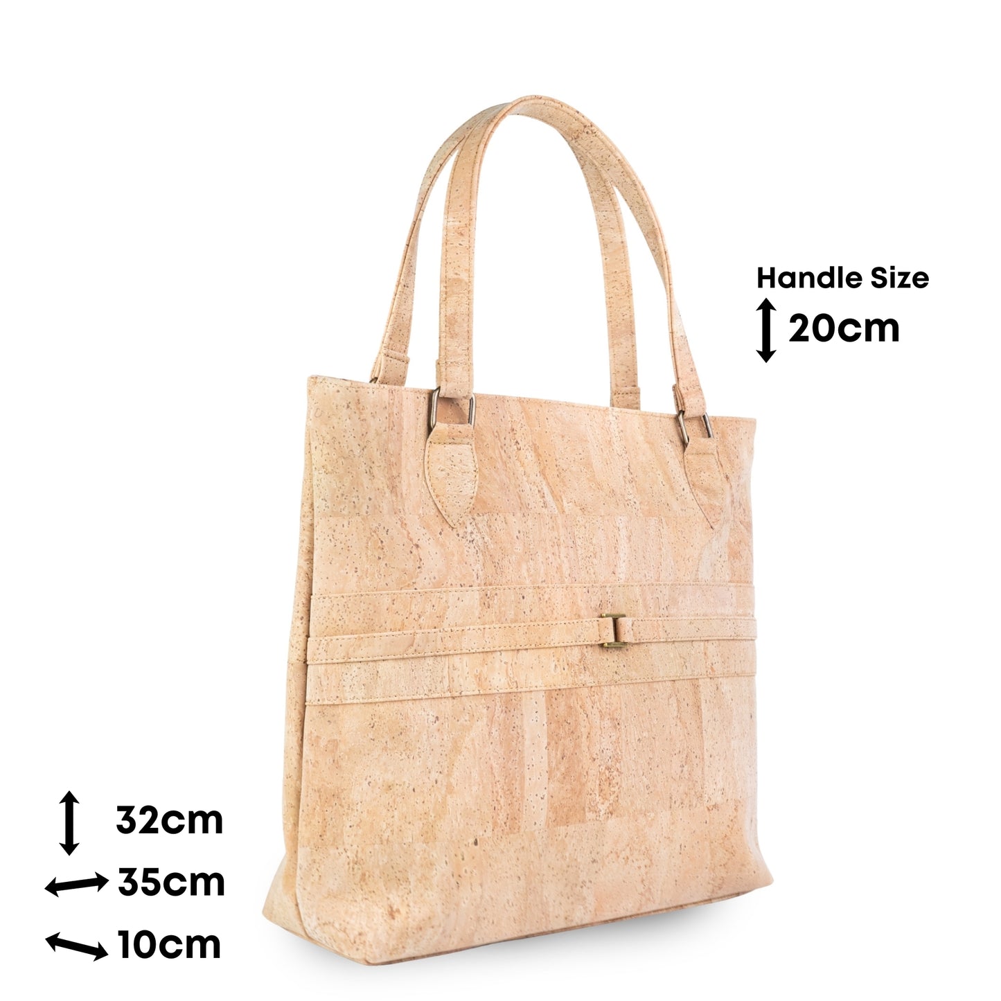 Premium Natural Cork Tall Tote Handbag BAGP-387