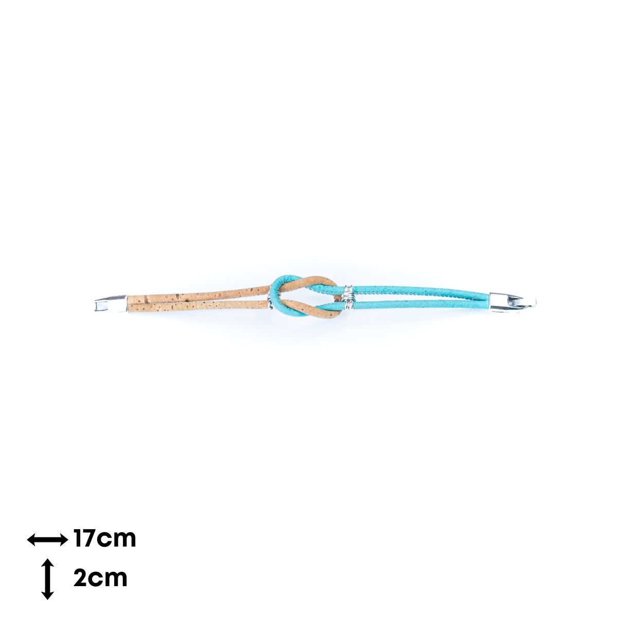 5 colors of cork wire and alloy accessories handmade fashion bracelets BR-232-MIX-5