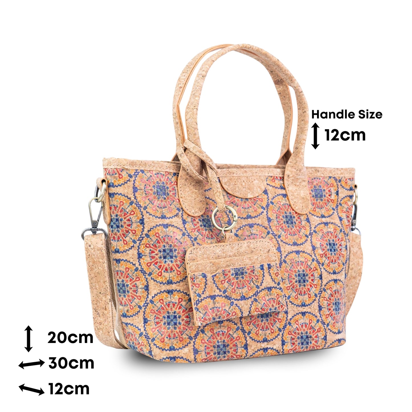 Cork Handbag & Crossbody with Detachable Card Holder — BAGD-627