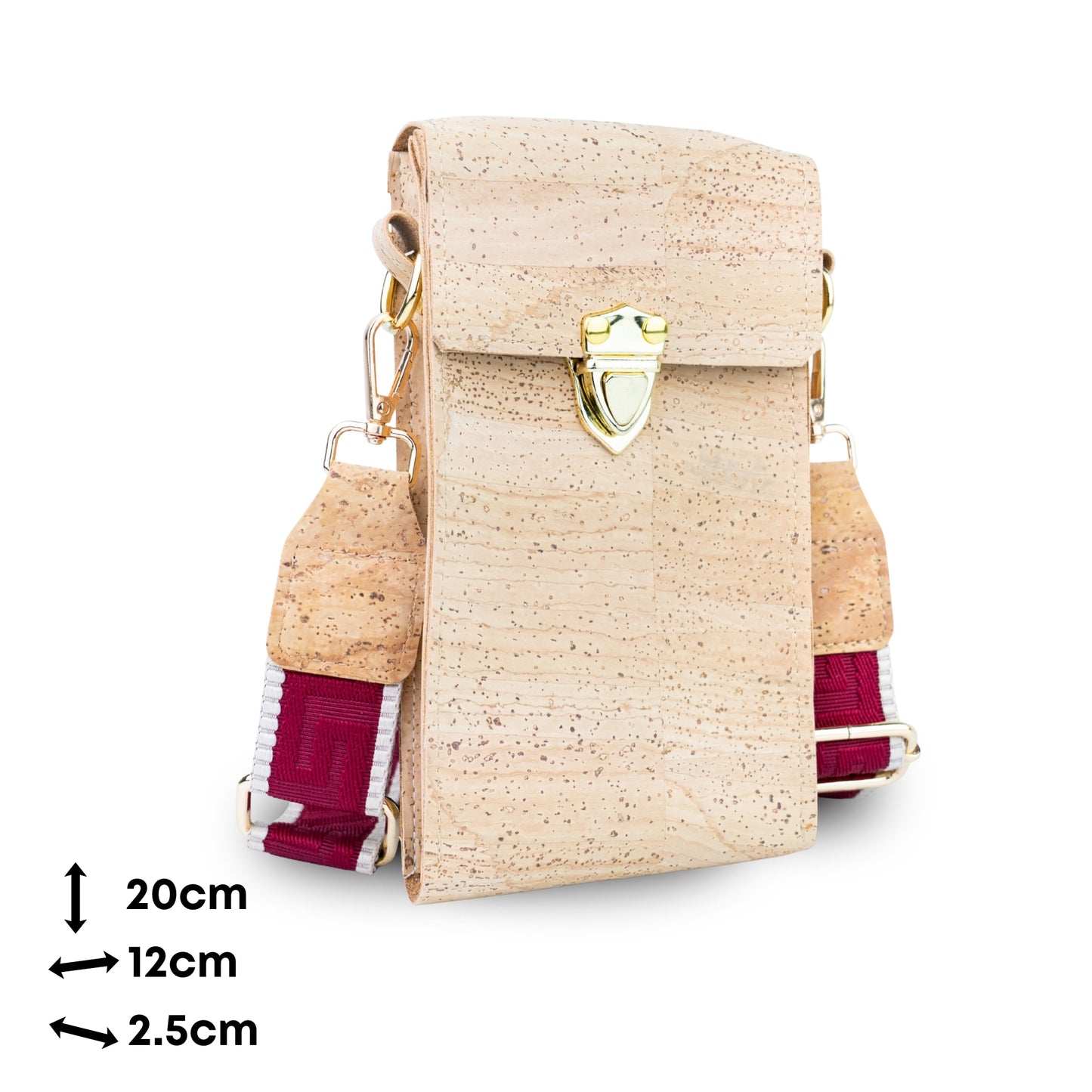 Natural Cork Phone Crossbody Bag with Adjustable Strap BAGP-390