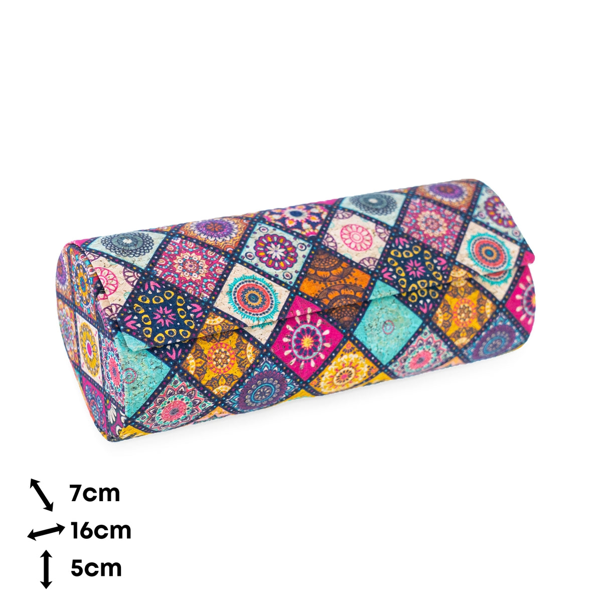 Cylindrical Cork Glasses Cases – Magnetic Closure, Pack of 10 | L-1229-MIX-10