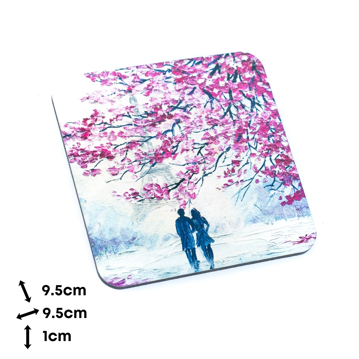 NEW STYLE Coaster for drinks on Cork Base L-1123 pack of 4