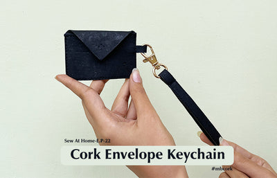 How to Make a Natural Cork Envelope Wristlet Keychain Button Purse