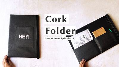 How To Make a DIY Office File Folder Using Natural Cork Fabric