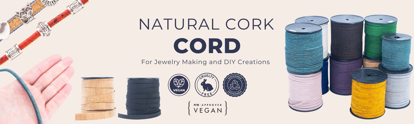 Cork Cord for Jewelry