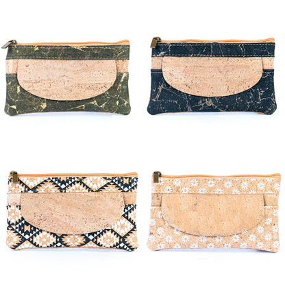 Cork Coin Purse with Front Pocket BAGP-017-MIX-4（4units）