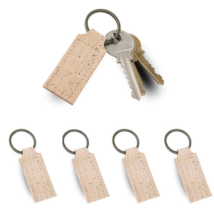 Natural Cork Keychains – Pack of 5