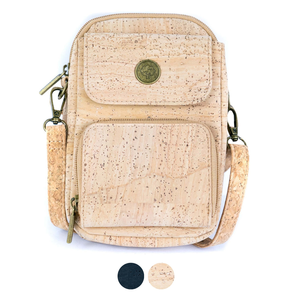 Vegan Cork Crossbody Phone Bag For Women With Strap Chain & Card Slots – Eco-Friendly & Stylish - View #8