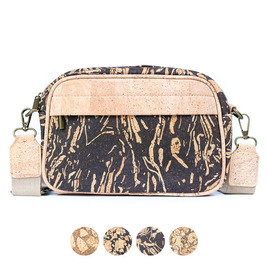 Men's Cork and Coffee Grounds Crossbody Bag BAG-2343