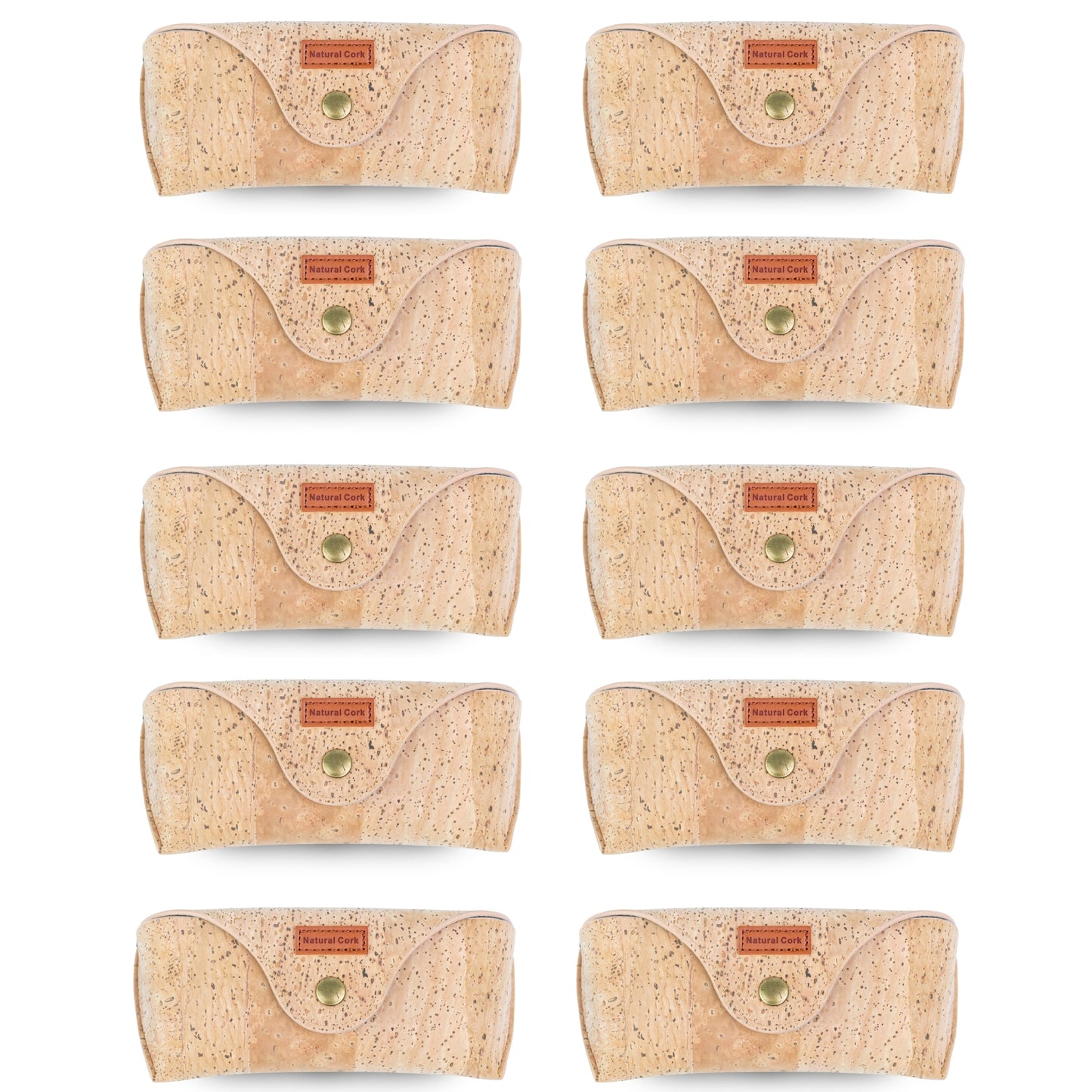 Natural Cork Glasses Case with Snap Closure -Pack L-1195-10 (10 Units)