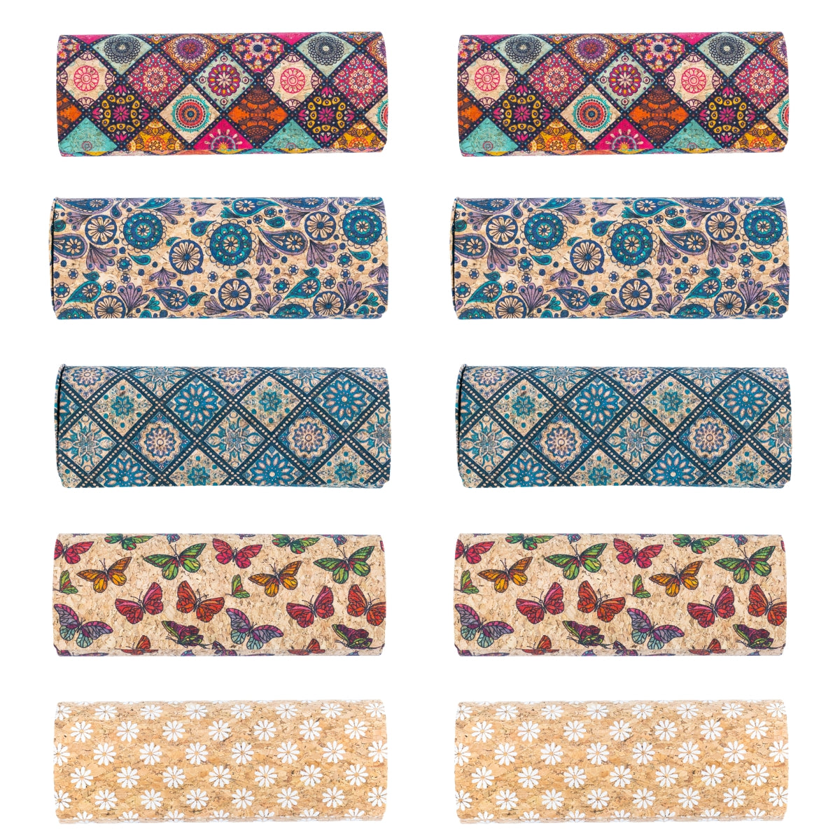 Cork Hard Shell Glasses Case L-1132-MIX-10（10units）