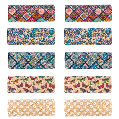 Cork Hard Shell Glasses Case L-1132-MIX-10（10units）