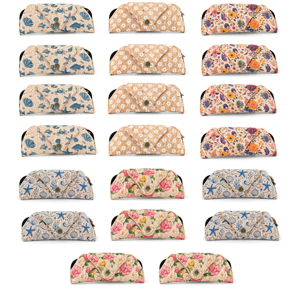 Cork Glasses Case with Neck Strap L-1234-MIX-20（20 units)