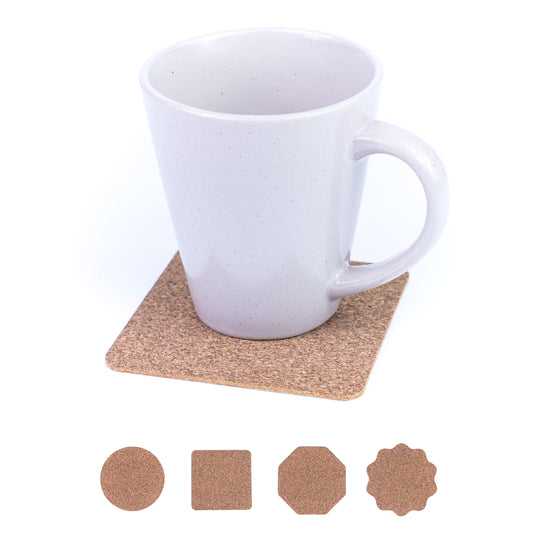 10units-Coffee Grounds Cork Coasters L-1171-10